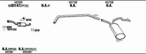 Walker OPK024433CA - Система выпуска ОГ autosila-amz.com