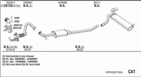 Walker OPK020740A - Система выпуска ОГ autosila-amz.com