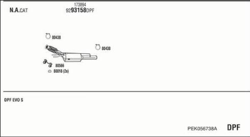 Walker PEK056738A - Система выпуска ОГ autosila-amz.com