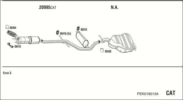 Walker PEK018013A - Система выпуска ОГ autosila-amz.com