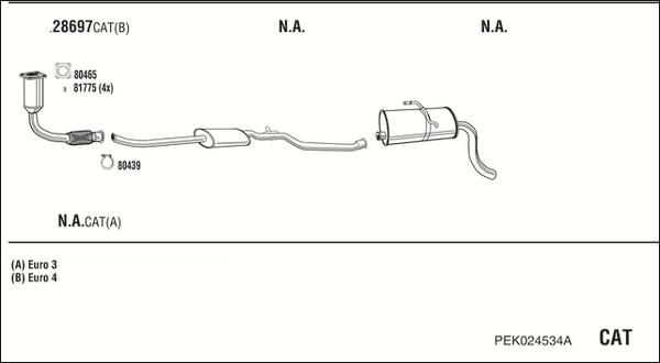 Walker PEK024534A - Система выпуска ОГ autosila-amz.com