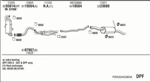 Walker PEK024538DA - Система выпуска ОГ autosila-amz.com