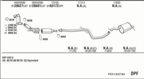 Walker PEK132578A - Система выпуска ОГ autosila-amz.com