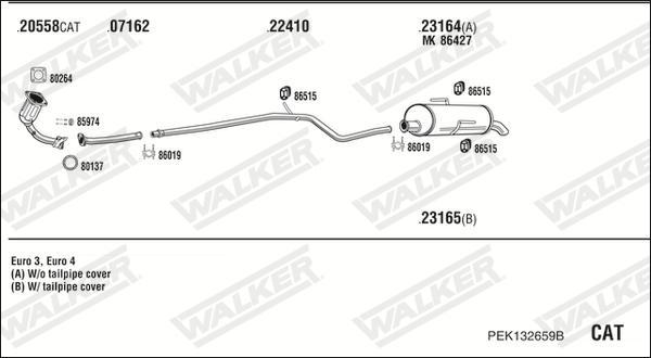Walker PEK132659B - Система выпуска ОГ autosila-amz.com