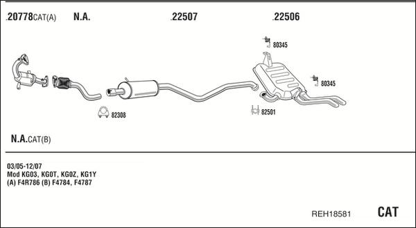 Walker REH18581 - Система выпуска ОГ autosila-amz.com