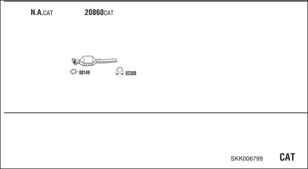 Walker SKK006799 - Система выпуска ОГ autosila-amz.com