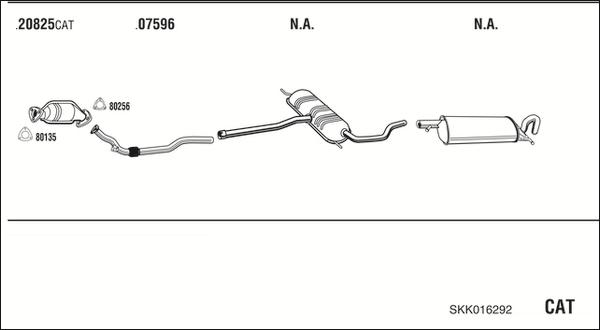 Walker SKK016292 - Система выпуска ОГ autosila-amz.com