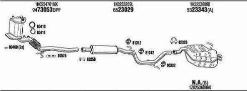 Walker SKK018248BB - Система выпуска ОГ autosila-amz.com