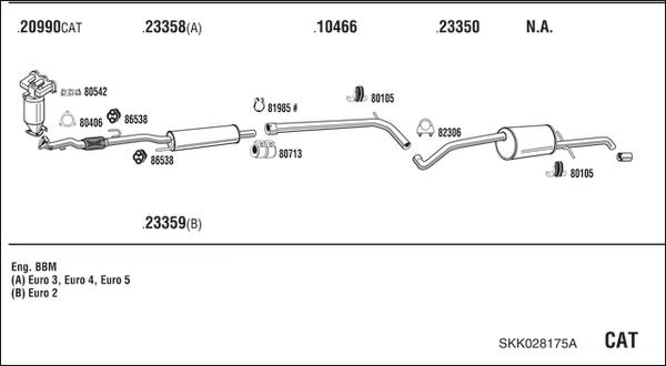 Walker SKK028175A - Система выпуска ОГ autosila-amz.com