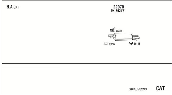 Walker SKK023293 - Система выпуска ОГ autosila-amz.com