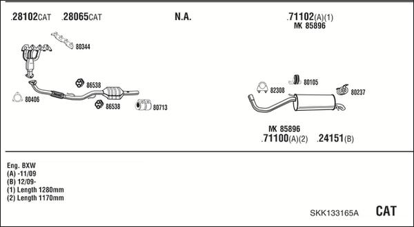 Walker SKK133165A - Система выпуска ОГ autosila-amz.com