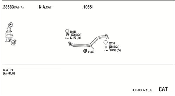 Walker TOK030715A - Система выпуска ОГ autosila-amz.com