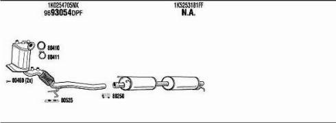 Walker VWH24492A - Система выпуска ОГ autosila-amz.com