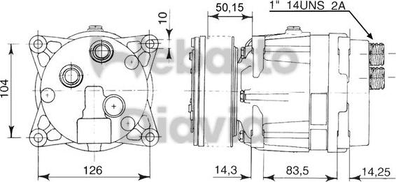 Webasto 62085015121B - Компрессор кондиционера autosila-amz.com