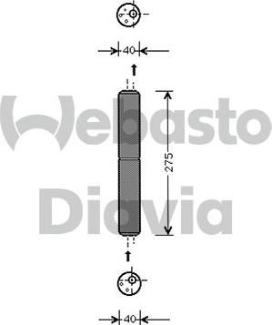 Webasto 82D0175665MA - Осушитель, кондиционер autosila-amz.com