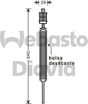 Webasto 82D0175667MA - Осушитель, кондиционер autosila-amz.com