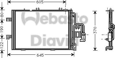 Webasto 82D0225495A - Конденсатор кондиционера autosila-amz.com