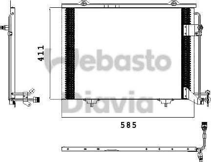 Webasto 82D0225432A - Конденсатор кондиционера autosila-amz.com