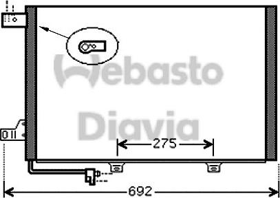 Webasto 82D0225563A - Конденсатор кондиционера autosila-amz.com