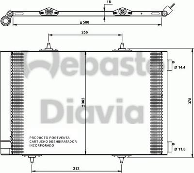 Webasto 82D0225642A - Конденсатор кондиционера autosila-amz.com