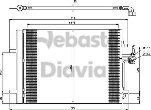 Webasto 82D0225670A - Конденсатор кондиционера autosila-amz.com