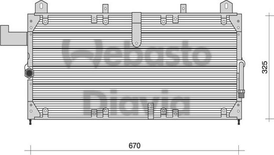 Webasto 82D0225066A - Конденсатор кондиционера autosila-amz.com