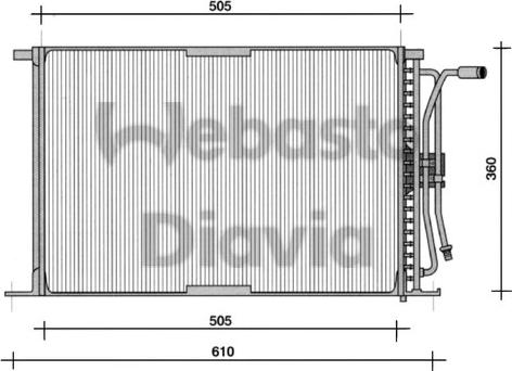 Webasto 82D0225026A - Конденсатор кондиционера autosila-amz.com