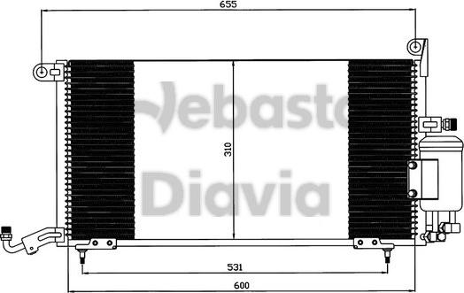 Webasto 82D0225071A - Конденсатор кондиционера autosila-amz.com