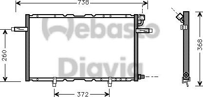 Webasto 82D0225352A - Конденсатор кондиционера autosila-amz.com