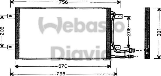 Webasto 82D0226105MA - Конденсатор кондиционера autosila-amz.com