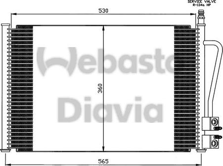 Webasto 82D0226113MA - Конденсатор кондиционера autosila-amz.com