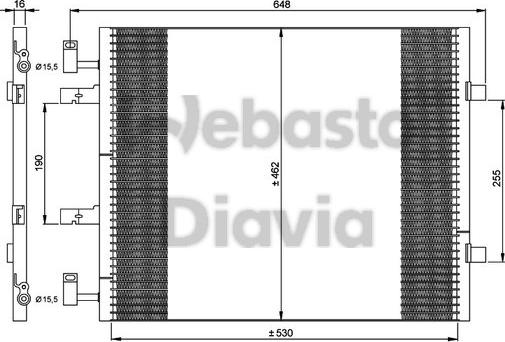 Webasto 82D0226265MA - Конденсатор кондиционера autosila-amz.com