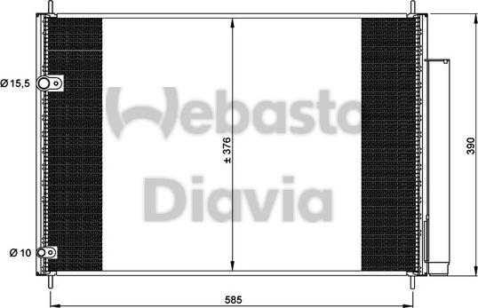 Webasto 82D0226261MA - Конденсатор кондиционера autosila-amz.com