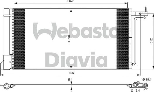 Webasto 82D0226287MA - Конденсатор кондиционера autosila-amz.com