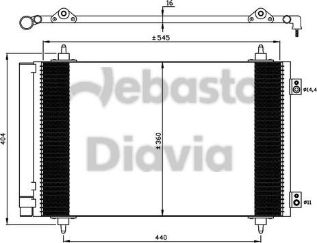 Webasto 82D0226238MA - Конденсатор кондиционера autosila-amz.com