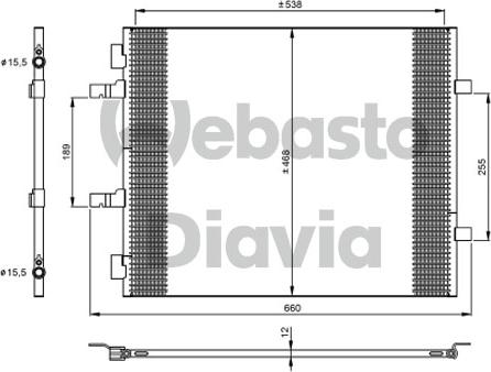 Webasto 82D0226274MA - Конденсатор кондиционера autosila-amz.com