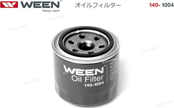 Ween 140-1004 - Фильтр масляный HYUNDAI Solaris/i20/i30/i40/Elantra WEEN 140-1004 autosila-amz.com