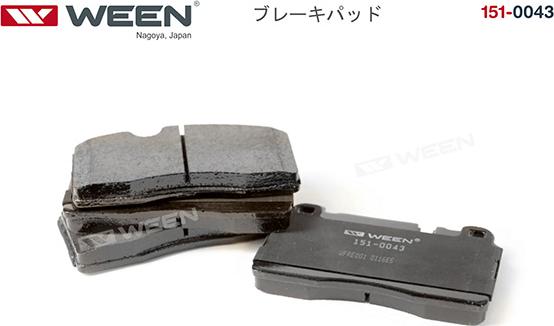 Ween 151-0043 - Тормозные колодки дисковые AUDI Q5 (8R), A6 (4G2,C7,4GC), A6 Allroad (4GH, 4GJ), A7 Sportback (4GA,4 autosila-amz.com