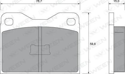 BENDIX 571323B - Тормозные колодки, дисковые, комплект autosila-amz.com