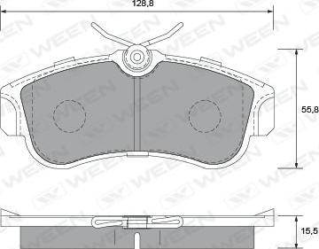 OSSCA 14848 - Тормозные колодки, дисковые, комплект autosila-amz.com