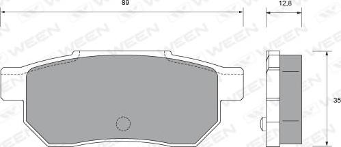 Ween 151-1549 - Тормозные колодки, дисковые, комплект autosila-amz.com