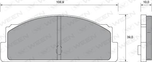 Ween 151-1614 - Тормозные колодки, дисковые, комплект autosila-amz.com