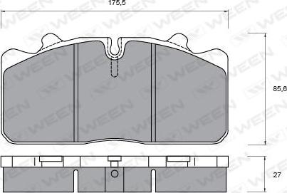 Allied Nippon ACV085KSHD - Тормозные колодки, дисковые, комплект autosila-amz.com