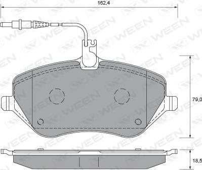 ATE 602892 - Тормозные колодки, дисковые, комплект autosila-amz.com