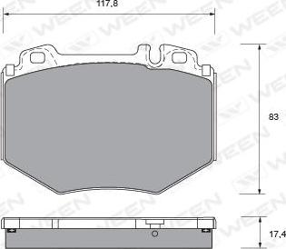 Mercedes-Benz 004420062041 - Тормозные колодки, дисковые, комплект autosila-amz.com