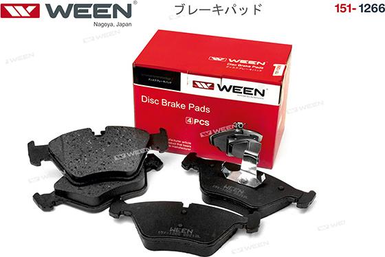 Ween 151-1266 - Тормозные колодки, дисковые, комплект autosila-amz.com