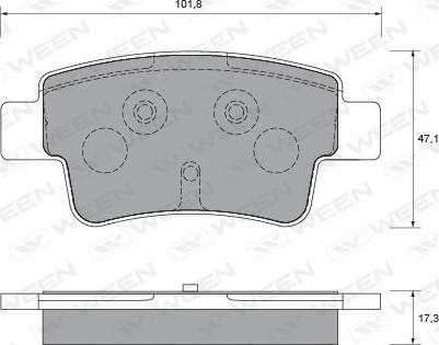 Equal Quality PF1094 - Тормозные колодки, дисковые, комплект autosila-amz.com