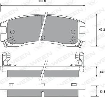 Ruville D81473870 - Тормозные колодки, дисковые, комплект autosila-amz.com