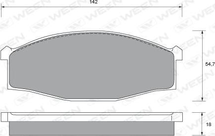 Remsa 0606.00 - Тормозные колодки, дисковые, комплект autosila-amz.com