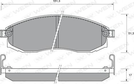 BENDIX 572475B - Тормозные колодки, дисковые, комплект autosila-amz.com